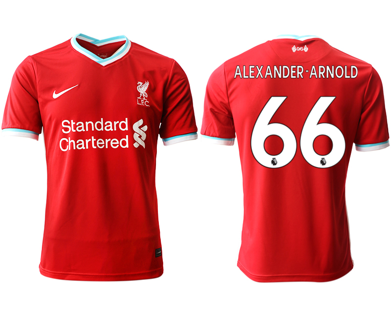 Men 2020-2021 club Liverpool home aaa version #66 red Soccer Jerseys->customized soccer jersey->Custom Jersey